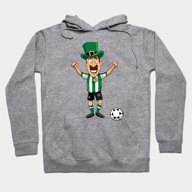 leprechaun wearing football kits Hoodie by YuriArt